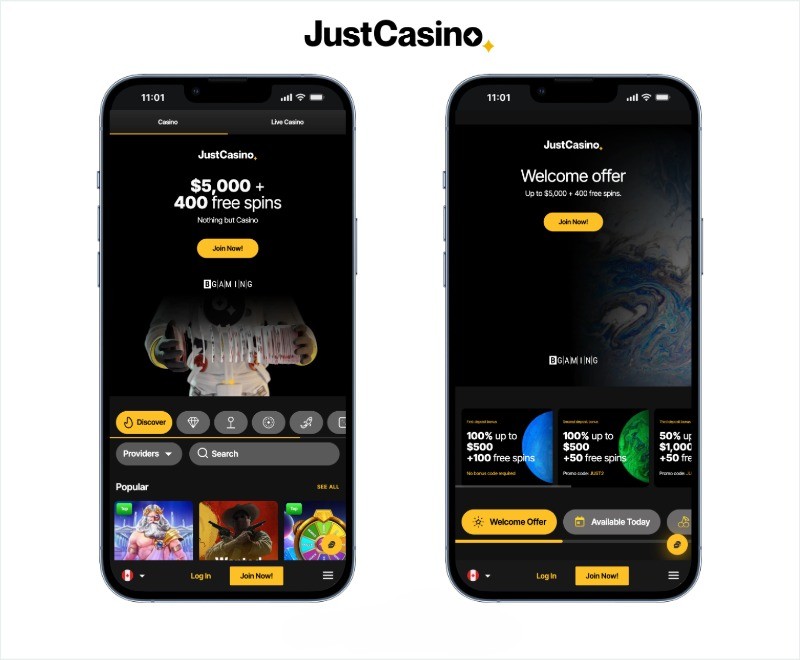 justcasino screenshot