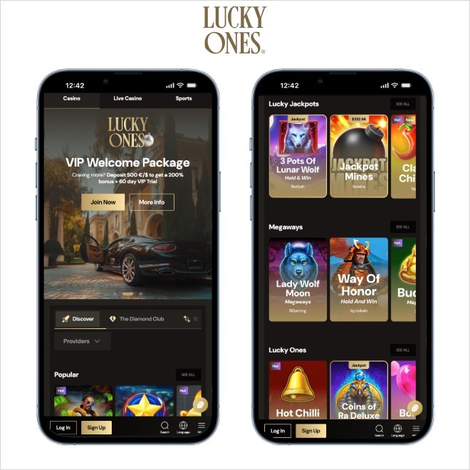 luckyones screenshot on mobile